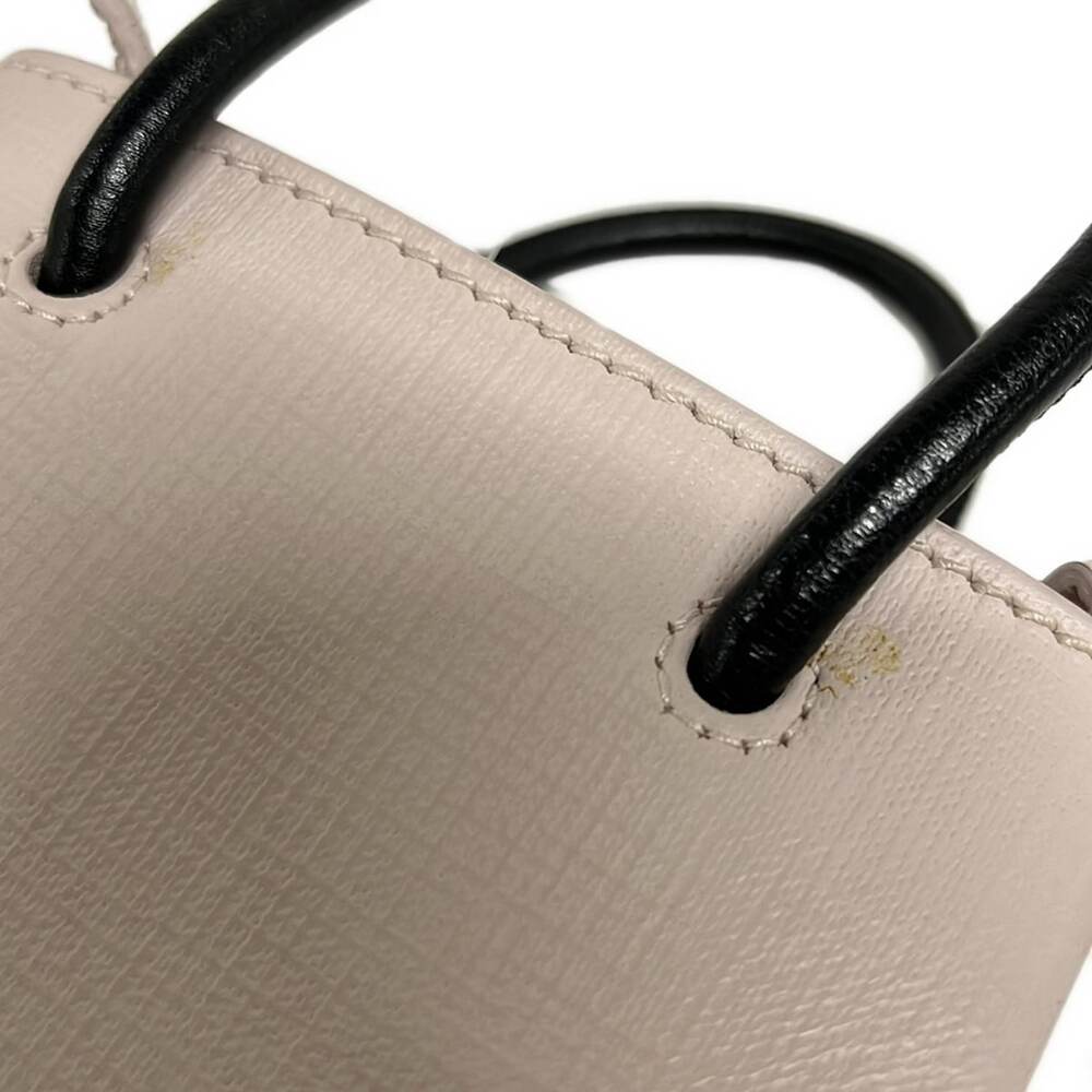 Balenciaga Shopping Phone Holder Shoulder Bag 593826 Light Pink Black - Picture 14 of 15